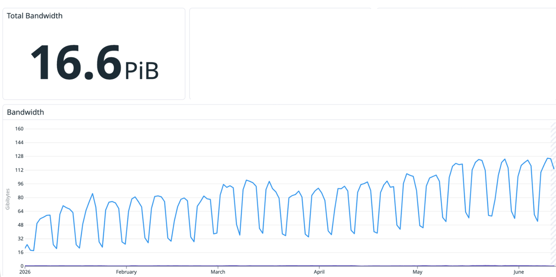 Total bandwidth usage